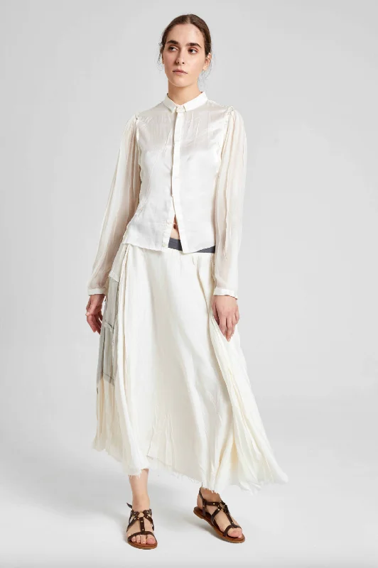 Light Weight Long Skirt - Original Off White