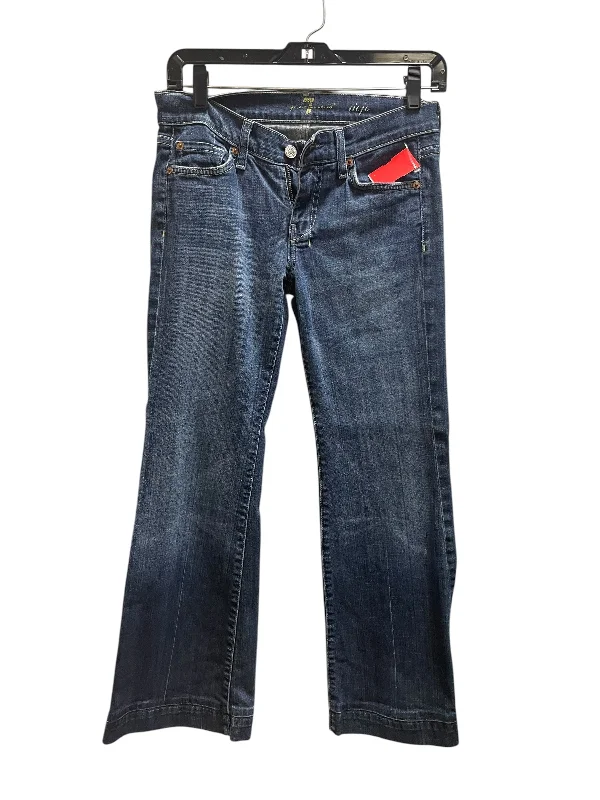 Jeans Boot Cut By Seven 7 In Blue, Size: 0