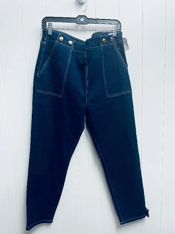 Jeans Straight By Michael By Michael Kors In Blue Denim, Size: 14p