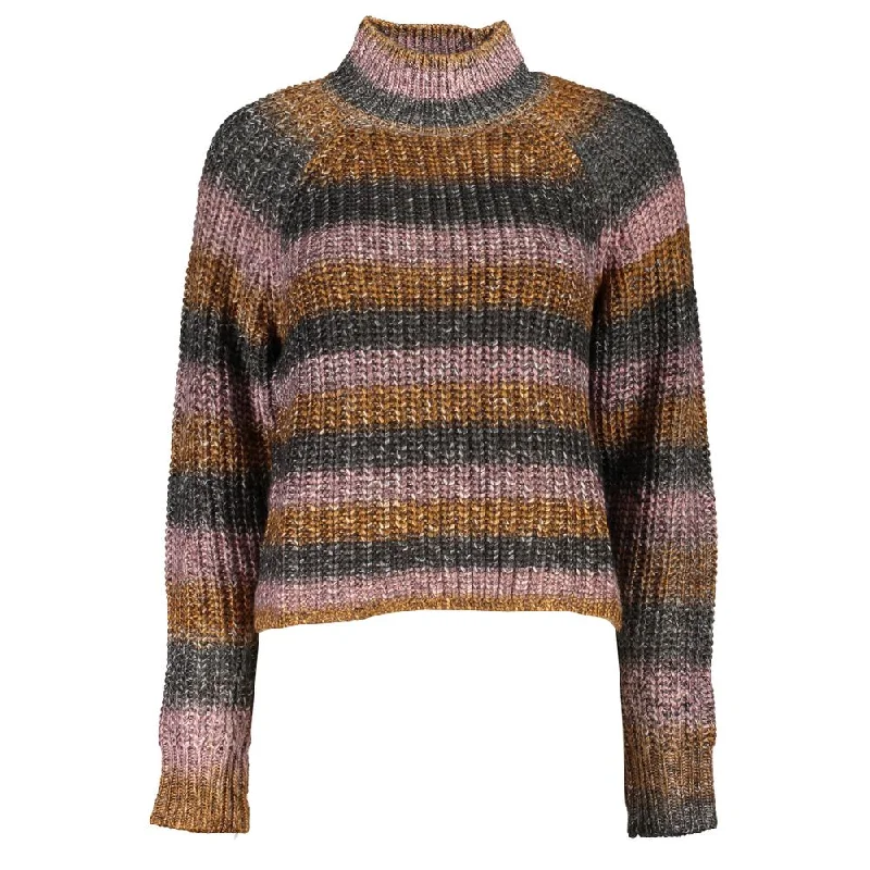 Desigual Chic Turtleneck Sweater with Contrast Women's Details