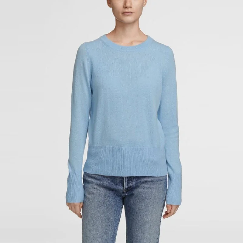 Essential Cashmere Crewneck (Cool Aqua)