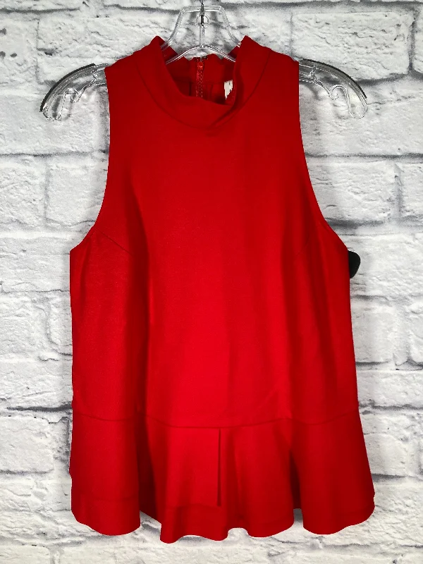 Red Top Sleeveless Anthropologie, Size M