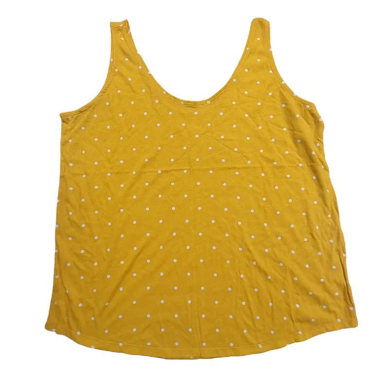 White & Yellow Top Sleeveless Old Navy, Size Xl