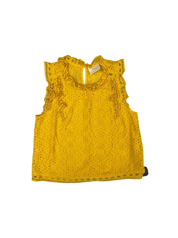 Yellow Top Sleeveless Maeve, Size 4