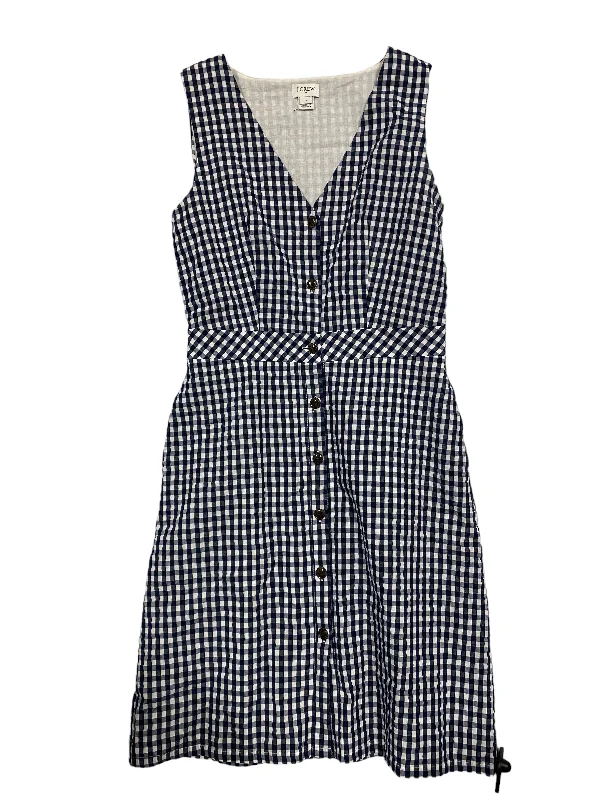 Checkered Pattern Dress Casual Short J. Crew, Size 4