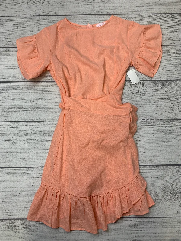 Coral Dress Casual Short Pink Lily, Size S