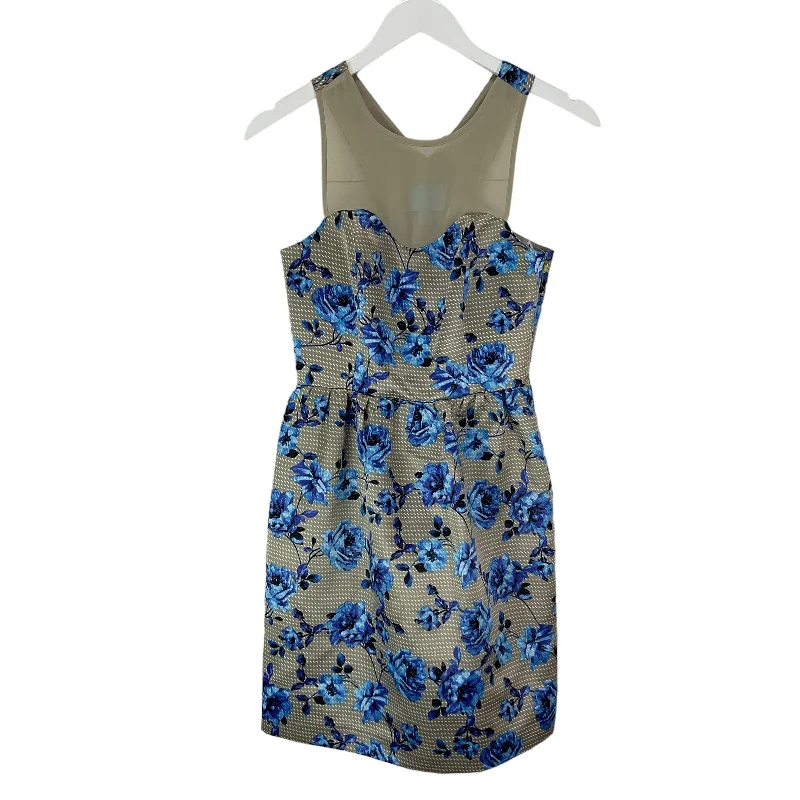 Floral Print Dress Casual Short Cece, Size Xs