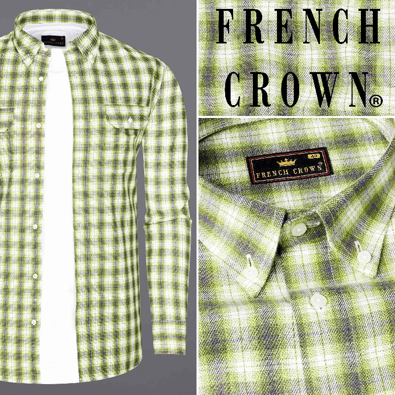 Wild Willow Green Plaid Royal Oxford Overshirt/Shacket