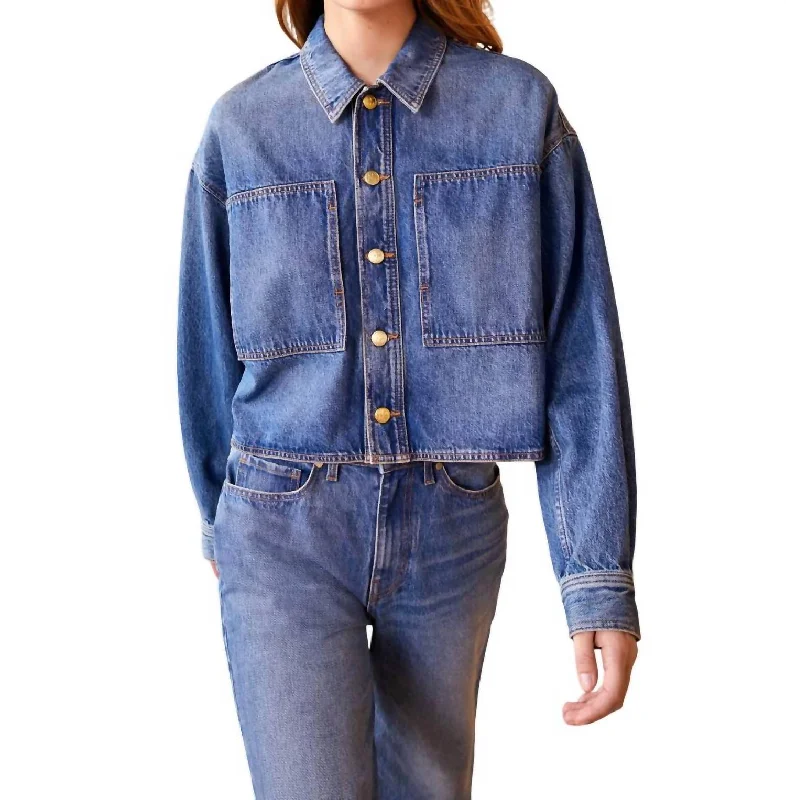 Bobbi Jacket In Danube Medium Indigo Wash