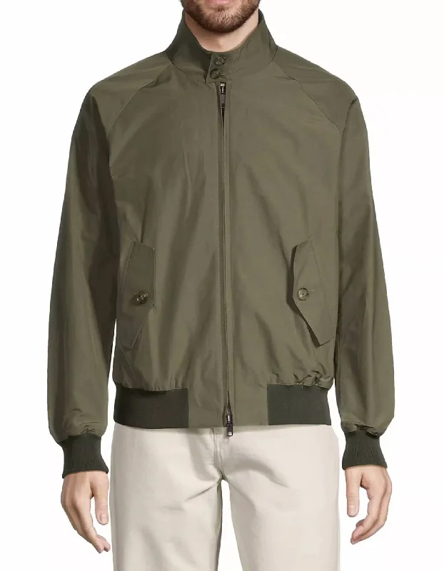 Men's Bomber Jacket In Olive