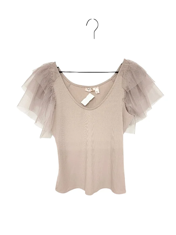 Top Short Sleeve By Cmc In Mauve, Size: M