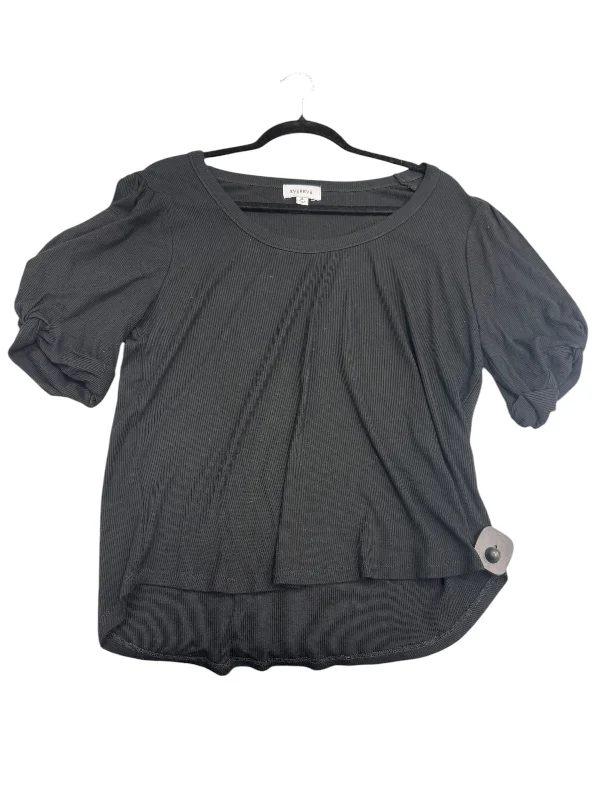 Top Short Sleeve By Evereve In Black, Size: Xl