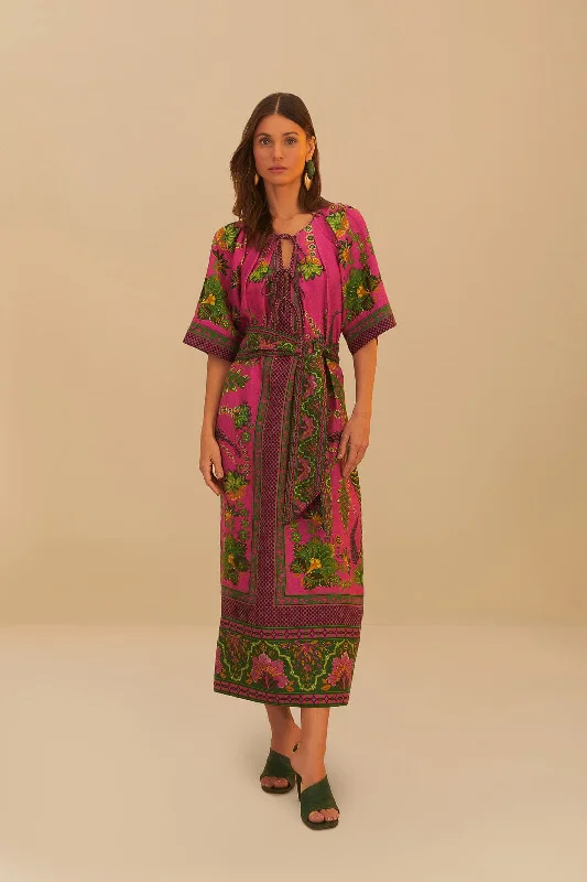 Pink Ana Tapestry Maxi Dress