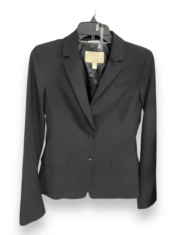 Blazer By Banana Republic In Black, Size: 4