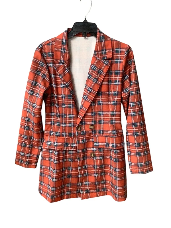 Blazer By Shein In Plaid Pattern, Size: S