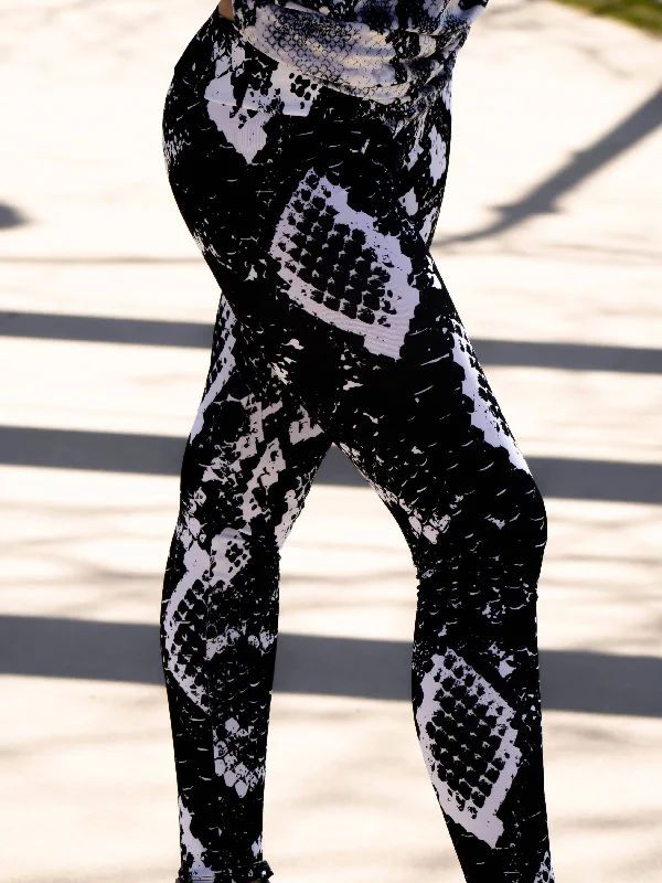 Snake Skin (Black) Leggings